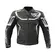Berik Lj 9063 Leather мотокуртка Black White Черный