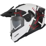 Acerbis Rider P/J Multi Modular Motorcycle Мотошлем White Black