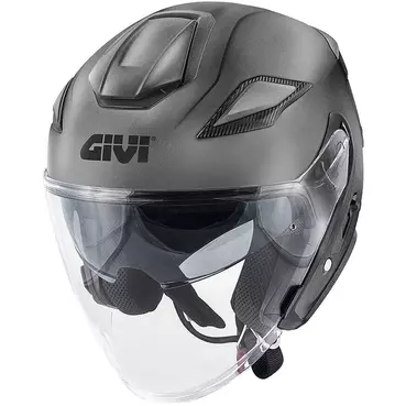 Givi X29 FIBRA Matt Titanium Jet Motorcycle Мотошлем