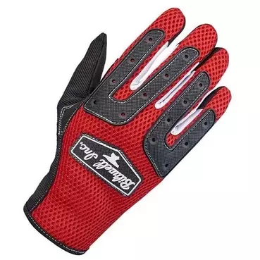 Biltwell Anza Red Black Summer мотоперчатки