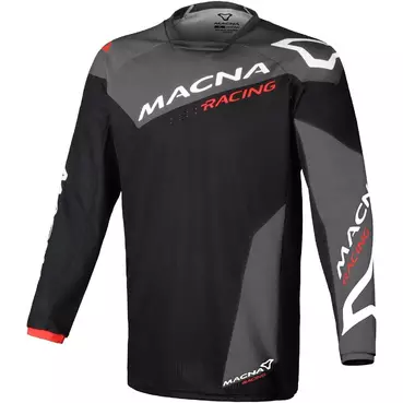 Macna Backyard-1 Motocross Jerseys Black Grey White
