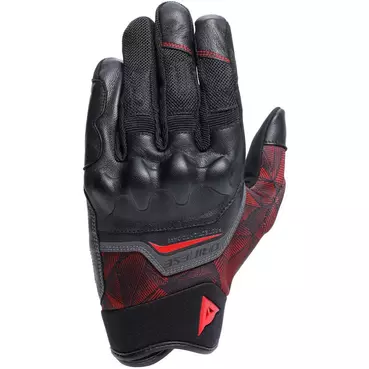 Dainese ERMEX Motorcycle мотоперчатки Black Red Lava