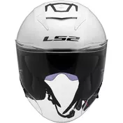LS2 OF618 VERSO II SOLID Jet Motorcycle Мотошлем White