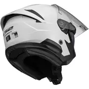 LS2 OF618 VERSO II SOLID Jet Motorcycle Мотошлем White