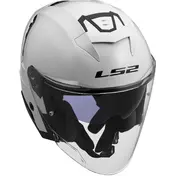 LS2 OF618 VERSO II SOLID Jet Motorcycle Мотошлем White