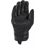 Ixon MIG 2 Black Leather and Fabric Motorcycle мотоперчатки