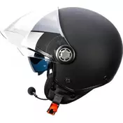 Befast CONNECT III Jet Motorcycle Мотошлем Matt Black With Integrated Intercom