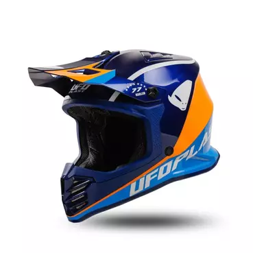 Ufo Korey Kid Мотошлем Blue Orange Синий