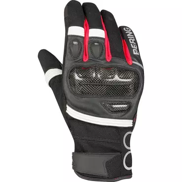 Bering RAID Motorcycle мотоперчатки Black White Red