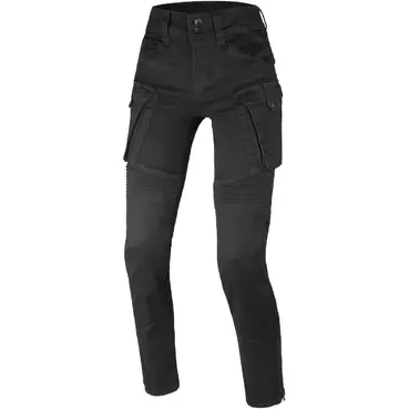 Women's Motorcycle Jeans Macna Duplan easy Black - Stretch