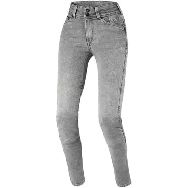 Women's Motorcycle Jeans Macna Aramon slim Grey - Stretch