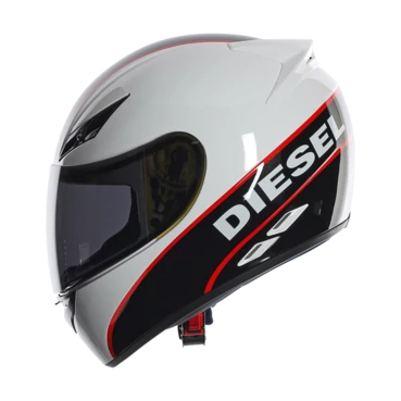 Diesel Full Jack Logo белый/черный мотошлем