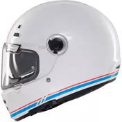 Custom Retro Motorcycle Мотошлем Mt Мотошлемss JARAMA SV SOLID A7 Glossy White