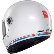 Custom Retro Motorcycle Мотошлем Mt Мотошлемss JARAMA SV SOLID A7 Glossy White