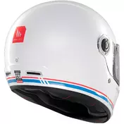 Custom Retro Motorcycle Мотошлем Mt Мотошлемss JARAMA SV SOLID A7 Glossy White