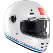 Custom Retro Motorcycle Мотошлем Mt Мотошлемss JARAMA SV SOLID A7 Glossy White