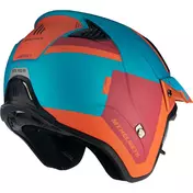Jet Motorcycle Мотошлем Mt Мотошлемs DISTRICT SV S ANALOG D24 LIGHT BLUE Orange Red Matt