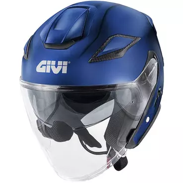 Givi X29 FIBRA Jet Motorcycle Мотошлем Matt Blue