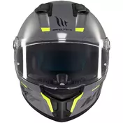 Mt Мотошлемs STINGER 2 SOLID A12 Full Face Motorcycle Мотошлем Gloss Grey