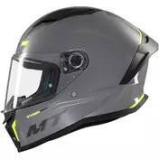 Mt Мотошлемs STINGER 2 SOLID A12 Full Face Motorcycle Мотошлем Gloss Grey