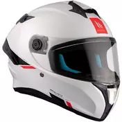 Mt Мотошлемs TARGO S SOLID A0 Full Face Motorcycle Мотошлем Pearl Gloss White