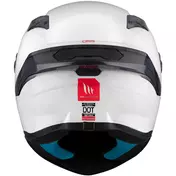 Mt Мотошлемs TARGO S SOLID A0 Full Face Motorcycle Мотошлем Pearl Gloss White