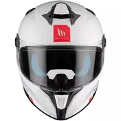 Mt Мотошлемs TARGO S SOLID A0 Full Face Motorcycle Мотошлем Pearl Gloss White