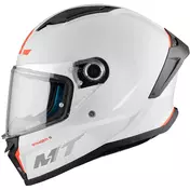 Mt Мотошлемs STINGER 2 SOLID A0 Full Face Motorcycle Мотошлем Pearl Gloss White