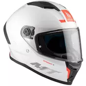 Mt Мотошлемs STINGER 2 SOLID A0 Full Face Motorcycle Мотошлем Pearl Gloss White