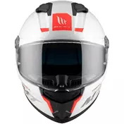Mt Мотошлемs STINGER 2 SOLID A0 Full Face Motorcycle Мотошлем Pearl Gloss White