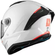 Mt Мотошлемs STINGER 2 SOLID A0 Full Face Motorcycle Мотошлем Pearl Gloss White