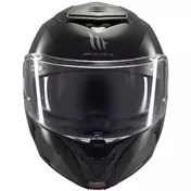 Modular Motorcycle Мотошлем P/J Mt Мотошлемs ATOM 2 SV SOLID A1 Gloss Black
