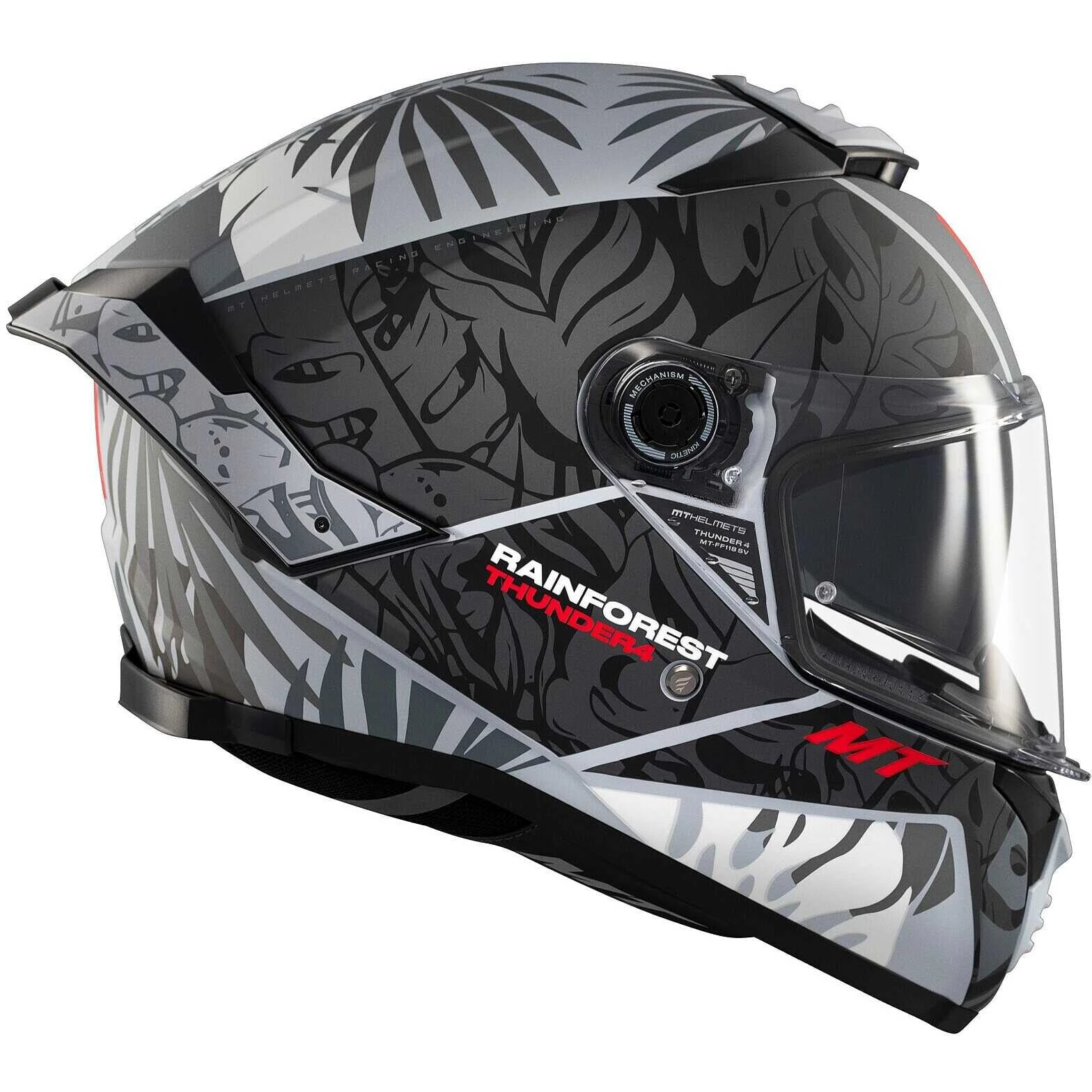 Full Face Motorcycle Мотошлем Mt Мотошлемs THUNDER 4 Sv RAINFOREST C2 Matt