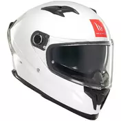 Mt Мотошлемs BRAKER SV SOLID A0 Full Face Motorcycle Мотошлем Pearl Gloss White