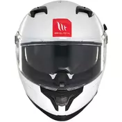 Mt Мотошлемs BRAKER SV SOLID A0 Full Face Motorcycle Мотошлем Pearl Gloss White