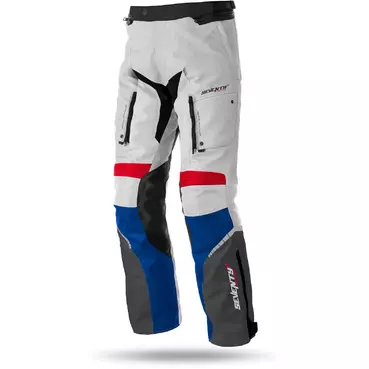 Seventy PT3 Touring White Red Blue Fabric Motorcycle мотоштаны