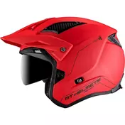 Mt Мотошлемs DISTRICT SV S SOLID A5 Matt Red Motorcycle Jet Мотошлем