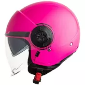 MT Мотошлемss VIALE SV S SOLID A8 Jet Motorcycle Мотошлем Glossy Fluorescent Pink