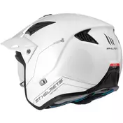 Mt Мотошлемs DISTRICT SV S SOLID A0 Glossy White Motorcycle Jet Мотошлем