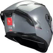 Full Face Motorcycle Мотошлем Mt Мотошлемs BRAKER SV SOLID A12 Glossy Grey