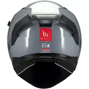 Full Face Motorcycle Мотошлем Mt Мотошлемs BRAKER SV SOLID A12 Glossy Grey