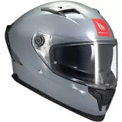 Full Face Motorcycle Мотошлем Mt Мотошлемs BRAKER SV SOLID A12 Glossy Grey