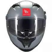 Full Face Motorcycle Мотошлем Mt Мотошлемs BRAKER SV SOLID A12 Glossy Grey