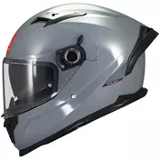 Full Face Motorcycle Мотошлем Mt Мотошлемs BRAKER SV SOLID A12 Glossy Grey