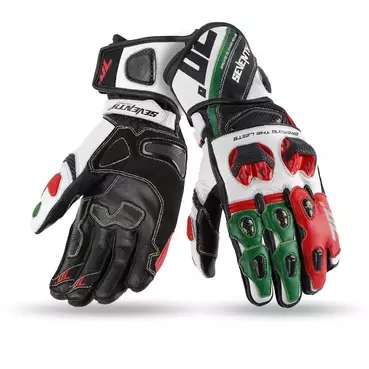 Seventy R12 CE Racing Motorcycle мотоперчатки Black Red Green
