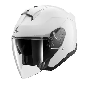 Shark Skwal Jet Blank Мотошлем White Белый