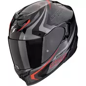 Scorpion EXO 520 EVO AIR TERRA Full Face Motorcycle Мотошлем Black Silver Red