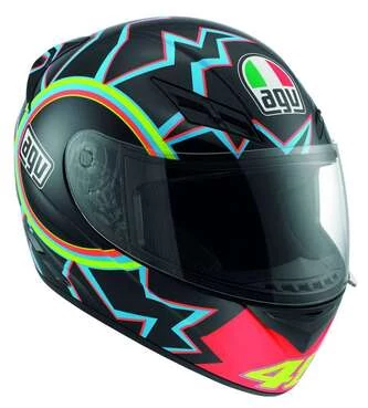 AGV K-3 "46" черный/синий/красный/зеленый мотошлем