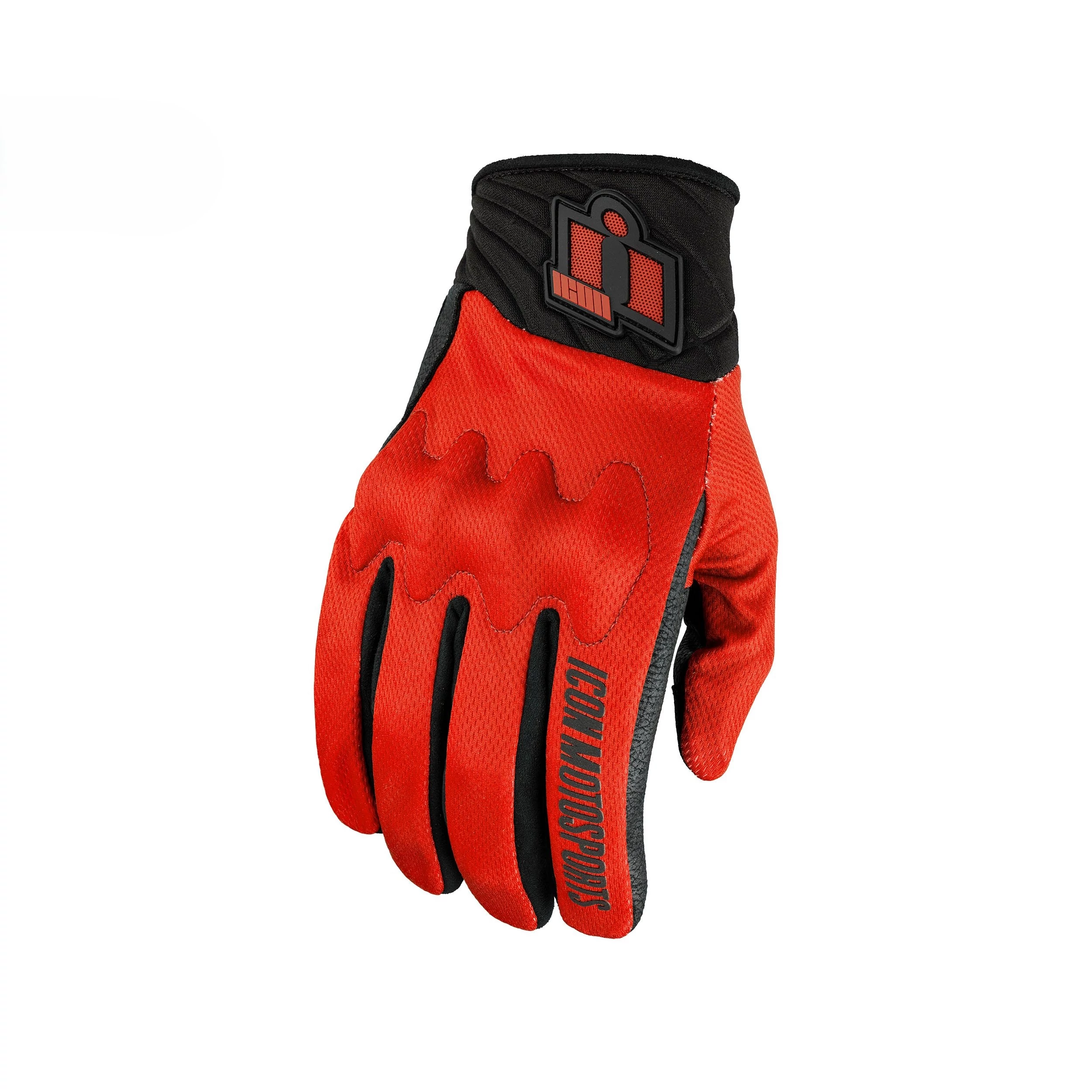 Icon Anthem 3 Red мотоперчатки красные