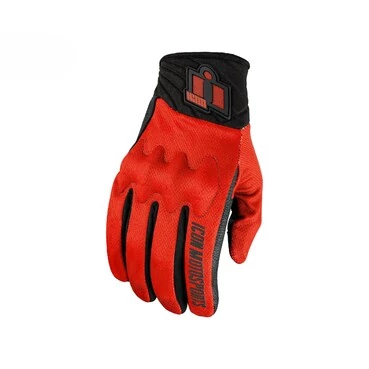 Icon Anthem 3 Red мотоперчатки красные